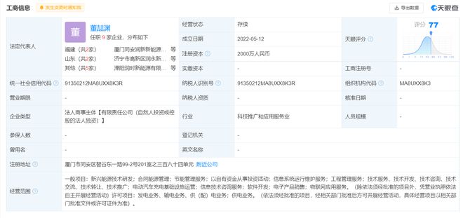 宁德时代与永福股份合资成立新公司 聚焦新能源技术研发与咨询服务
